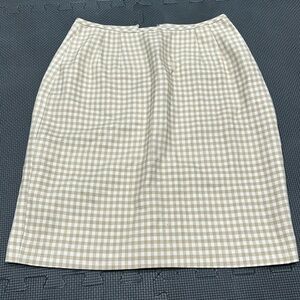 Neiman Marcus size 4 silk lined gingham skirt